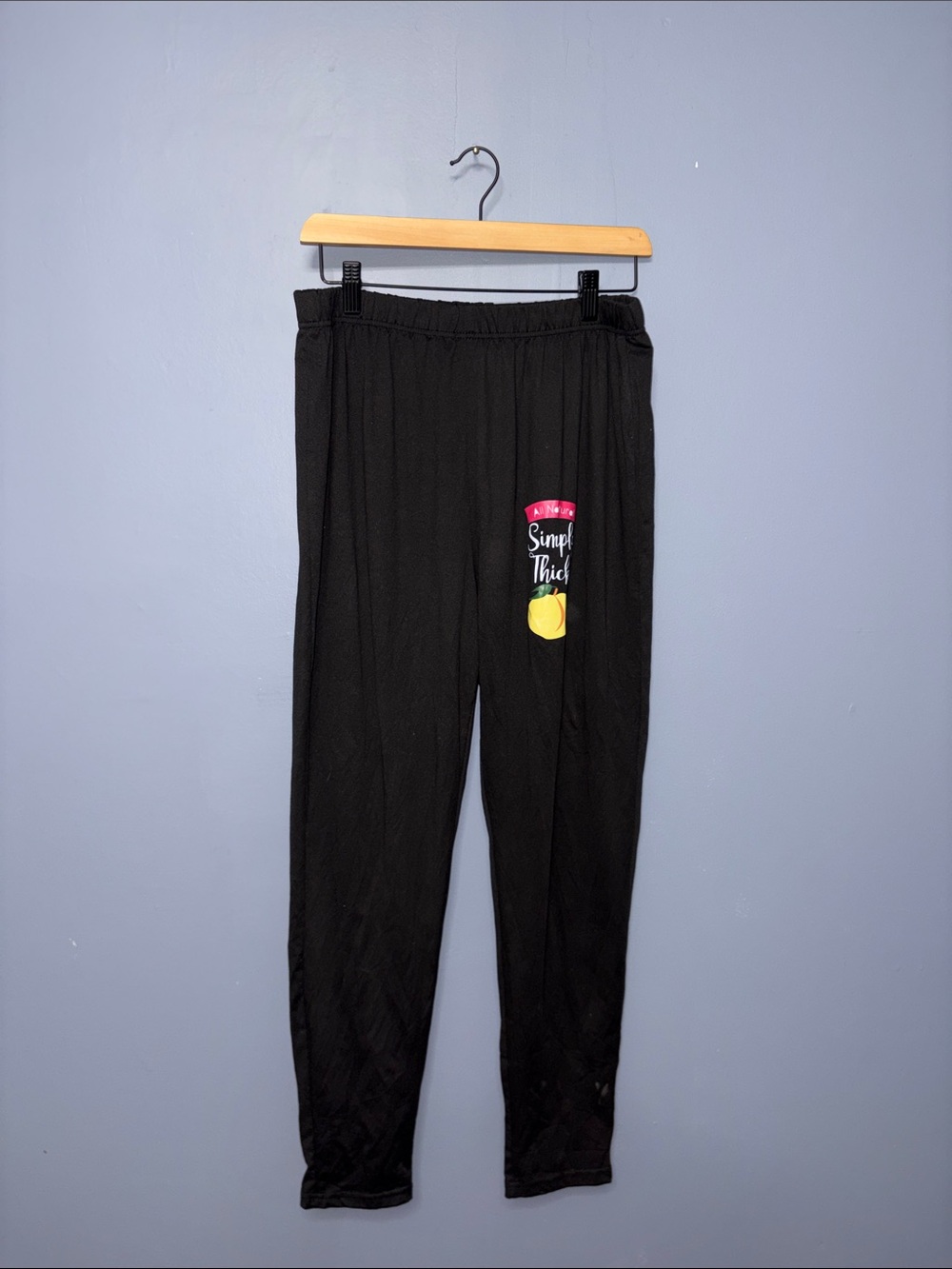 Black Graphic Pants